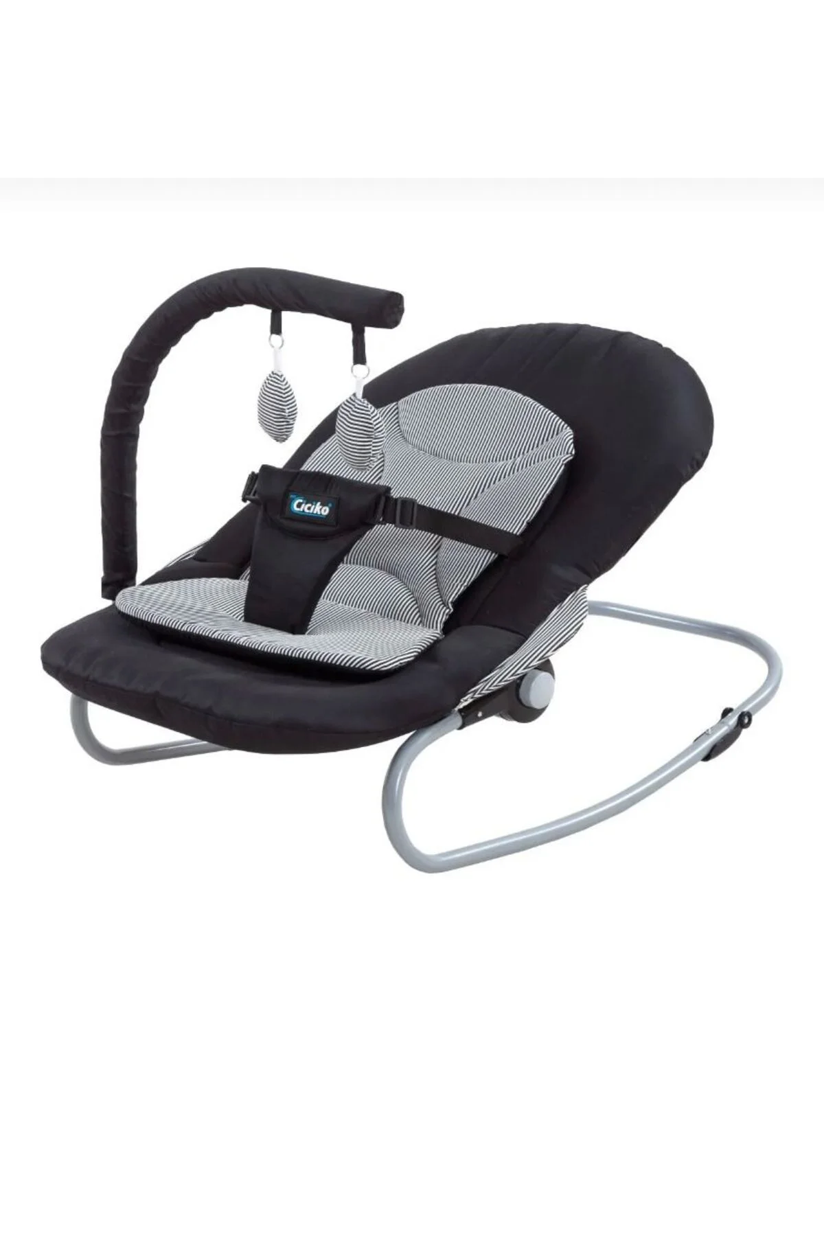 Ciciko Vienza Lüks Ana Kucağı | Üç Kademeli Katlanabilir | Ergonomik Oyuncaklı Ana Kucağı - Antrasit